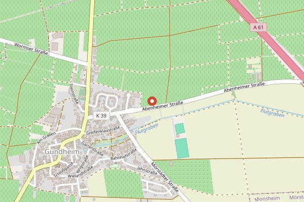 Map showing Weingut Gutzler in Rheinhessen