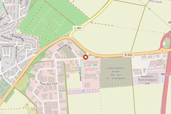 Map showing Weingut Thoerle in Rheinhessen