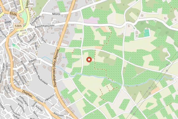 Map showing Thymiopoulos Vineyards, Xinomavro Nature in Naoussa