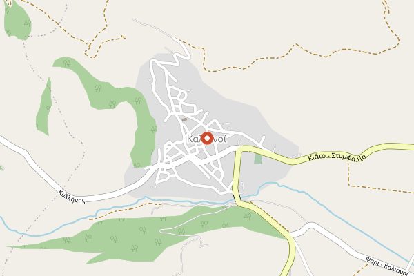 Map showing Stymfalia SA (Legga dairy) in Nemea