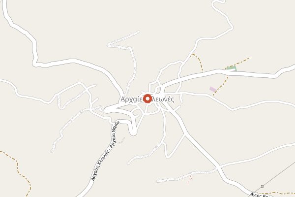 Map showing Lafkiotis Winery in Nemea