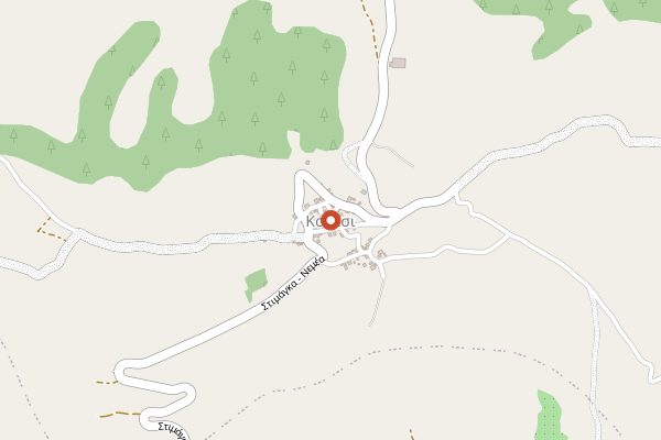 Map showing Sofia tis Fysis Grape Products Tasting in Nemea