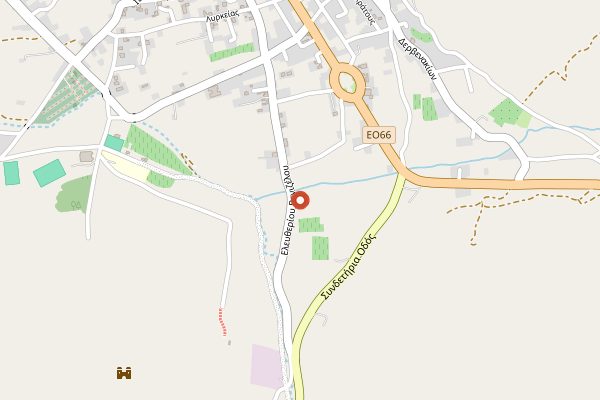 Map showing Ktima Bairaktaris Winery Table in Nemea