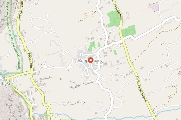 Map showing Vassaltis Vineyards Tasting Room in Santorini