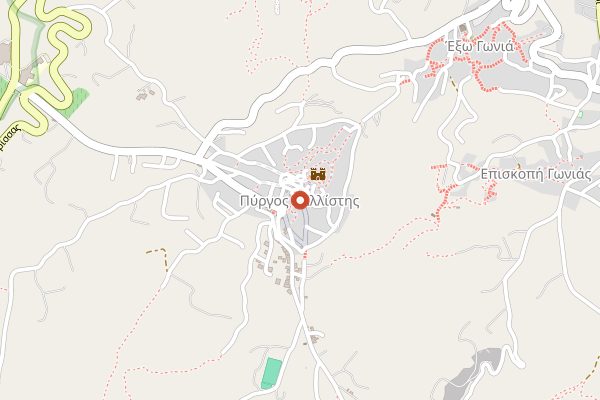 Map showing Santo Wines Tasting Bar in Santorini