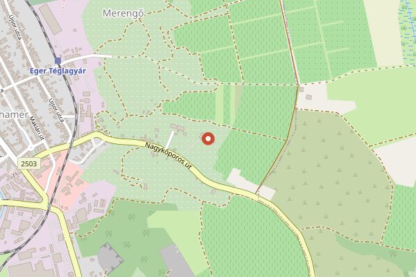 Map showing Grof Buttler Boraszat in Eger