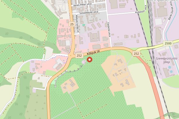 Map showing Juhasz Testverek Pinceszete in Eger