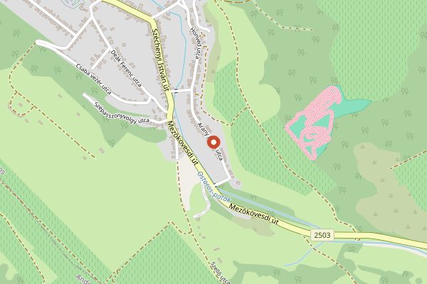Map showing Orsolya Pince in Eger