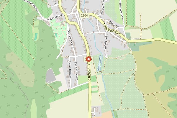 Map showing Thummerer Pinceszet in Eger