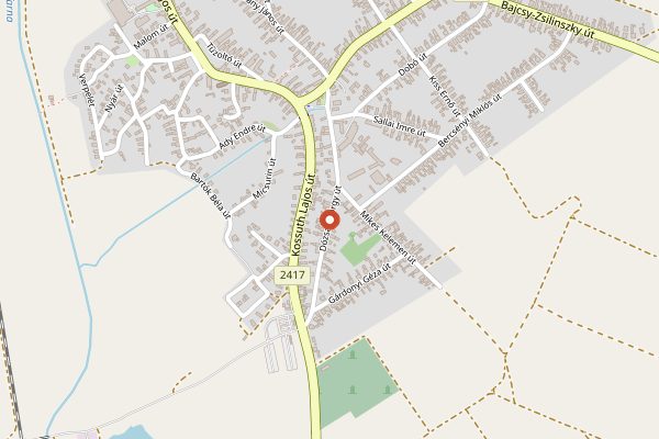 Map showing Varsanyi Pinceszet in Eger