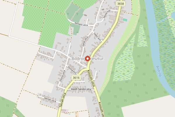 Map showing Füleky Pince in Tokaj