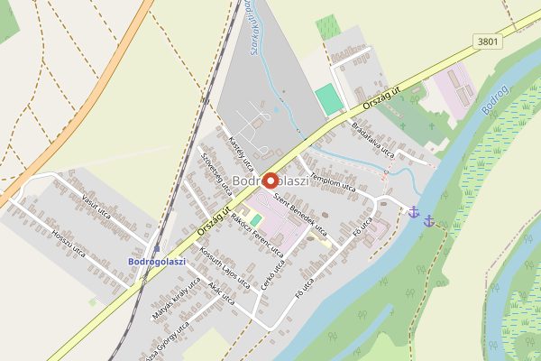Map showing Molnár Pince in Tokaj