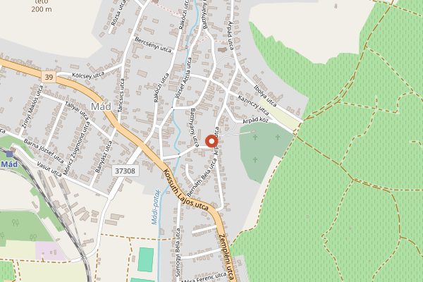 Map showing Holdvölgy Aszú Tasting Academy in Tokaj