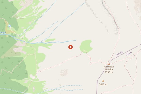 Map showing Fattoria Casetta Bianca in Abruzzo
