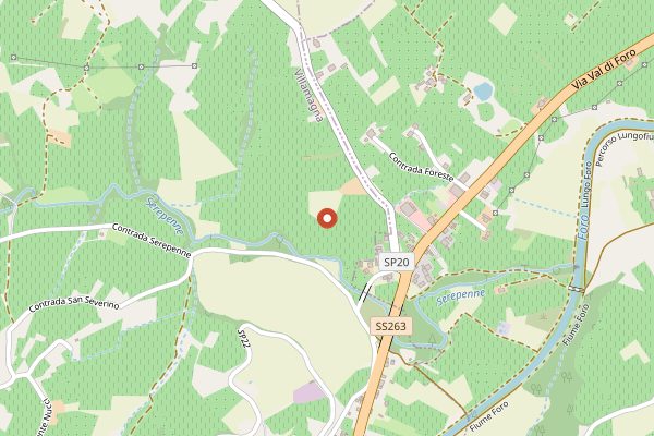 Map showing Cantina Tollo in Abruzzo
