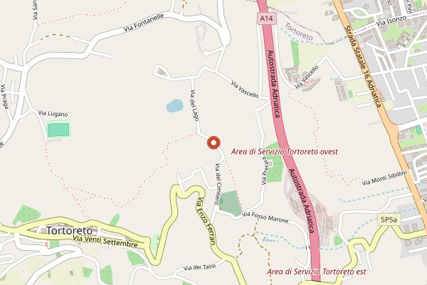 Map showing Tenuta Terraviva in Abruzzo