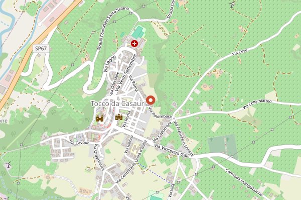 Map showing Liquori Toro, Enrico Toro Distilleria Casauria in Abruzzo