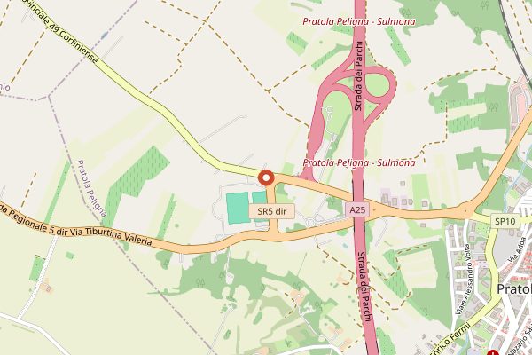 Map showing Cantina Margiotta Tasting Room in Abruzzo