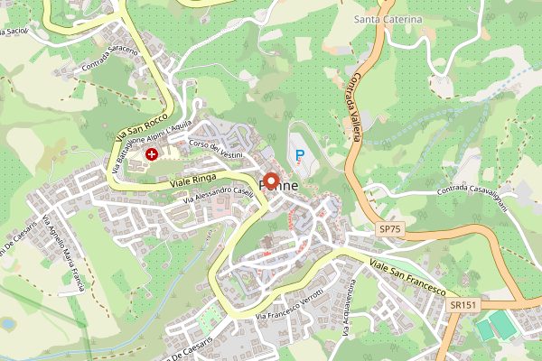 Map showing Tenuta De Melis Tasting Room in Abruzzo