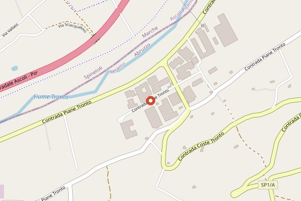 Map showing Camillo Montori in Abruzzo