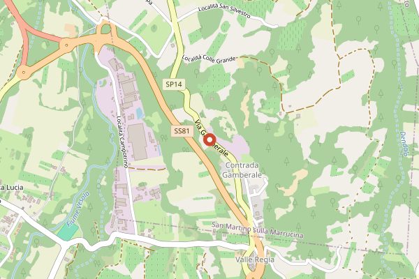Map showing Masciarelli in Abruzzo