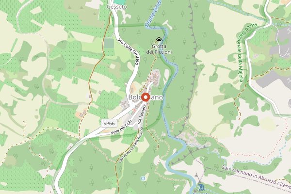 Map showing Cantina Zaccagnini in Abruzzo