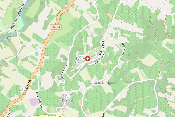 Map showing Castello di Semivicoli in Abruzzo