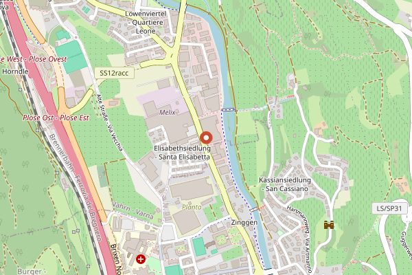 Map showing Brimi plant visit, Vahrn in Alto Adige