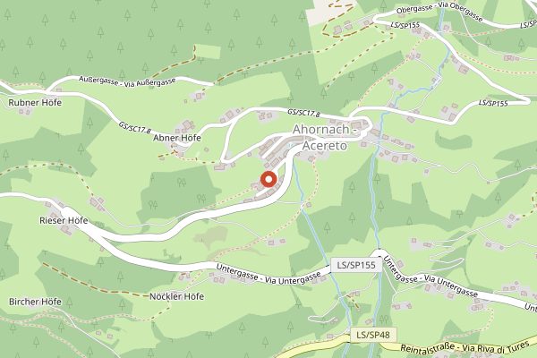 Map showing Hofkäserei Moarhof in Alto Adige