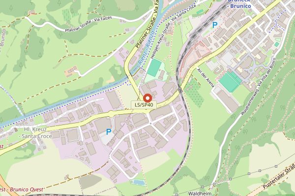 Map showing Mila Shop Bruneck in Alto Adige