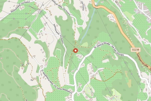 Map showing Distilleria Pircher in Alto Adige