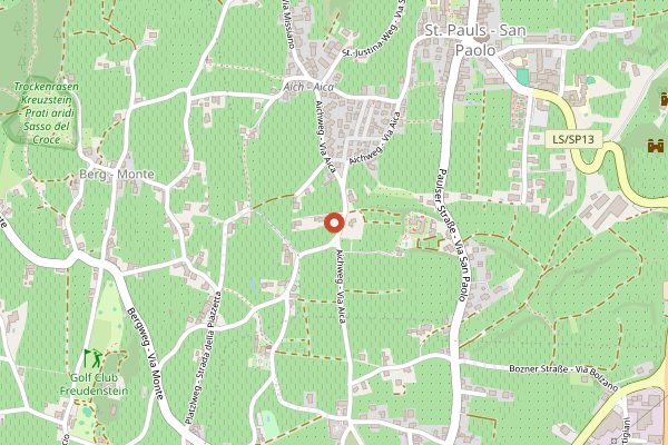 Map showing Distilleria Alfons Walcher in Alto Adige