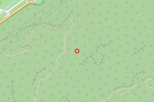 Map showing Brunnenhof Mazzon in Alto Adige
