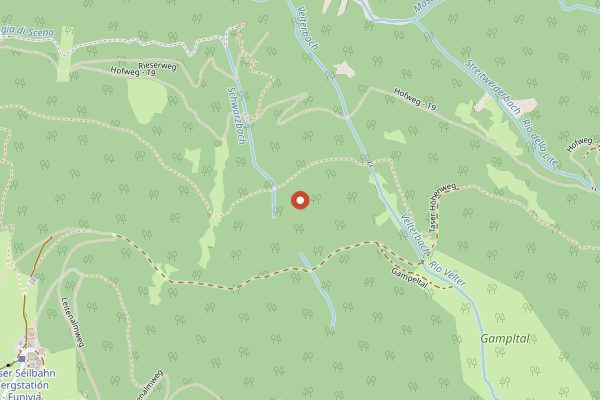 Map showing Schenna Resort Pföstl Winery Hotel in Alto Adige