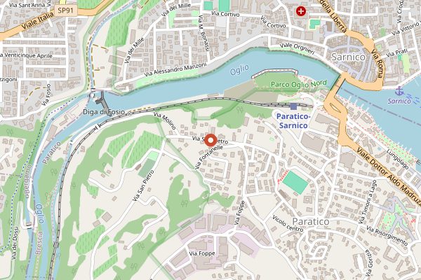 Map showing Bredasole in Franciacorta