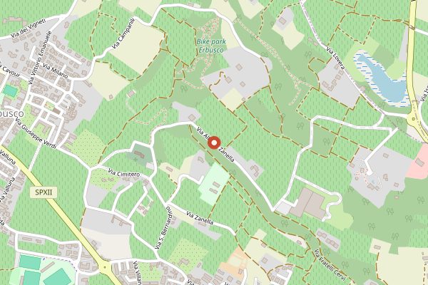Map showing Ca' del Bosco Tasting Room in Franciacorta