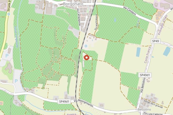Map showing Guido Berlucchi & C. in Franciacorta