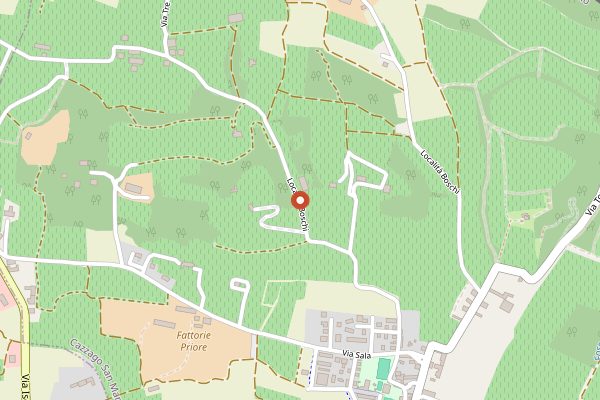 Map showing Castel Faglia in Franciacorta
