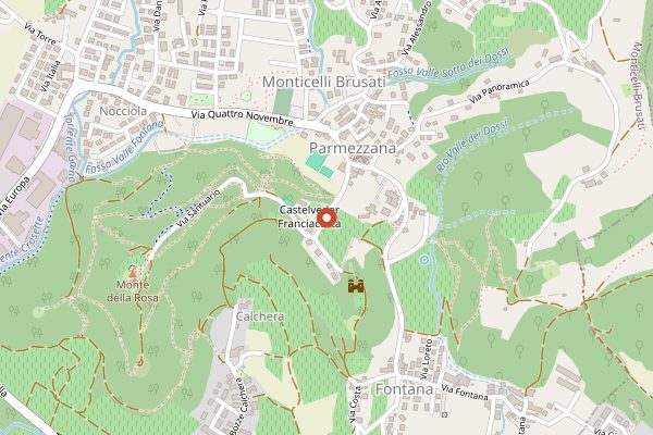 Map showing Castelveder in Franciacorta