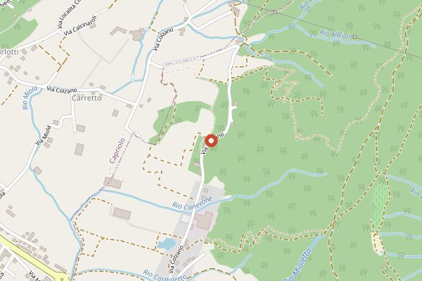 Map showing Contadi Castaldi in Franciacorta