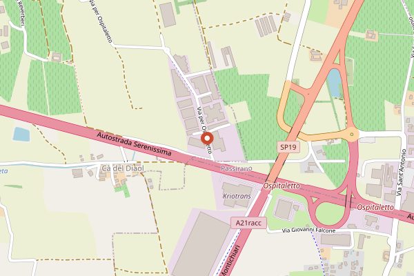 Map showing Monte Rossa in Franciacorta