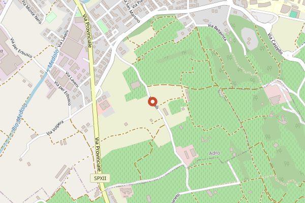Map showing Tenuta Villa Crespia in Franciacorta