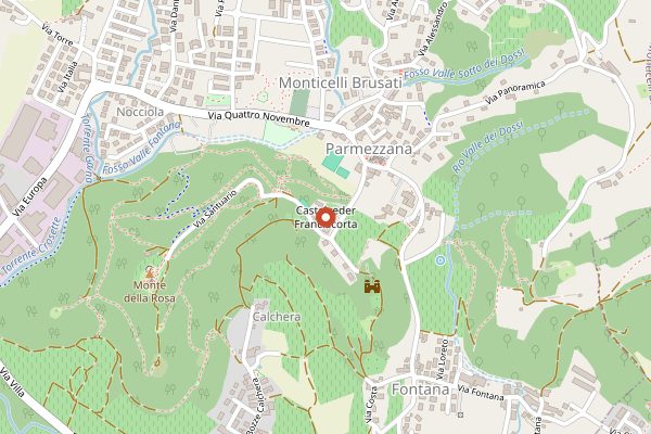 Map showing Centottanta Cantina & Cucina in Franciacorta