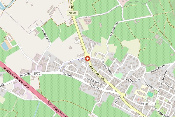 Map showing Pasticceria Roberto in Franciacorta
