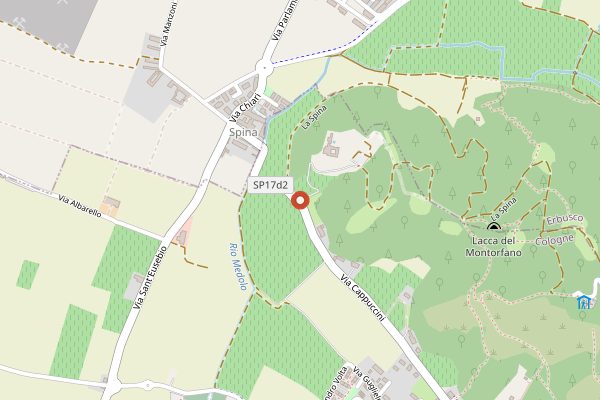 Map showing Cappuccini Resort in Franciacorta