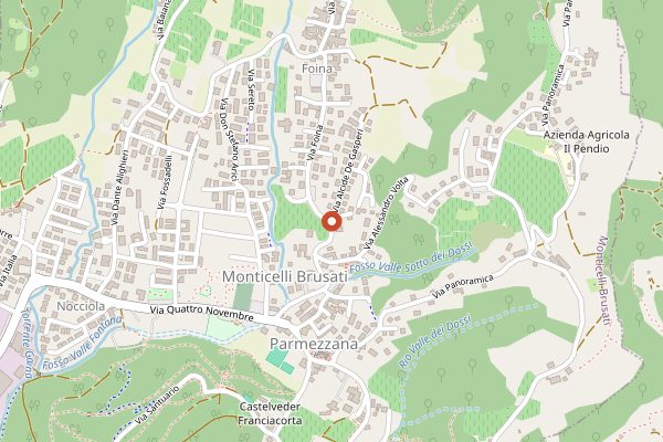 Map showing Hostaria Uva Rara in Franciacorta