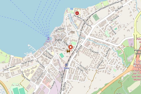 Map showing Radici Ristorante Iseo in Franciacorta
