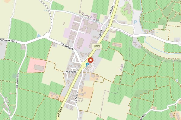 Map showing Chrissy Cafe Enoteca in Franciacorta