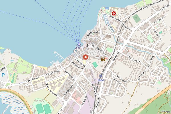 Map showing Questione di Gusto Bottega in Franciacorta