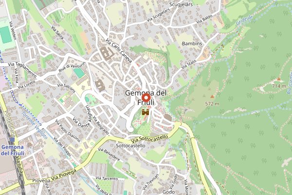 Map showing Gemona, formaggio e... dintorni in Friuli-Venezia Giulia